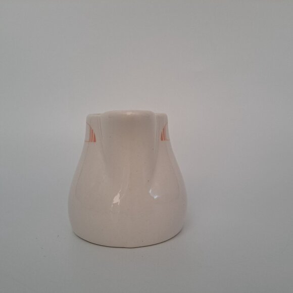 Syracuse China Syralite Creamer Pitcher With Orange Stripe Design - Picture 6 of 13